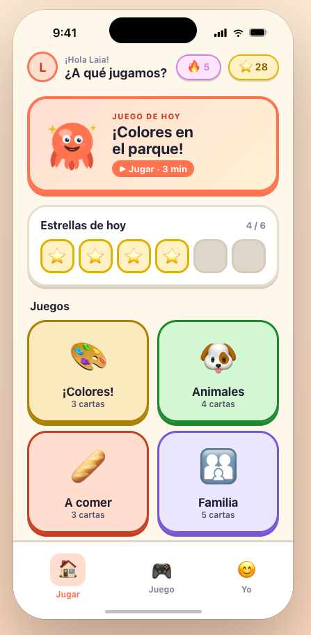 Pantalla NLAB Lingua para 5-12 años